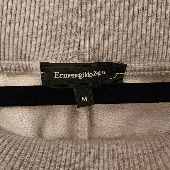 Used Medium Men's Gray Ermenegildo Zegna Sweatpants - Picture 7 of 13